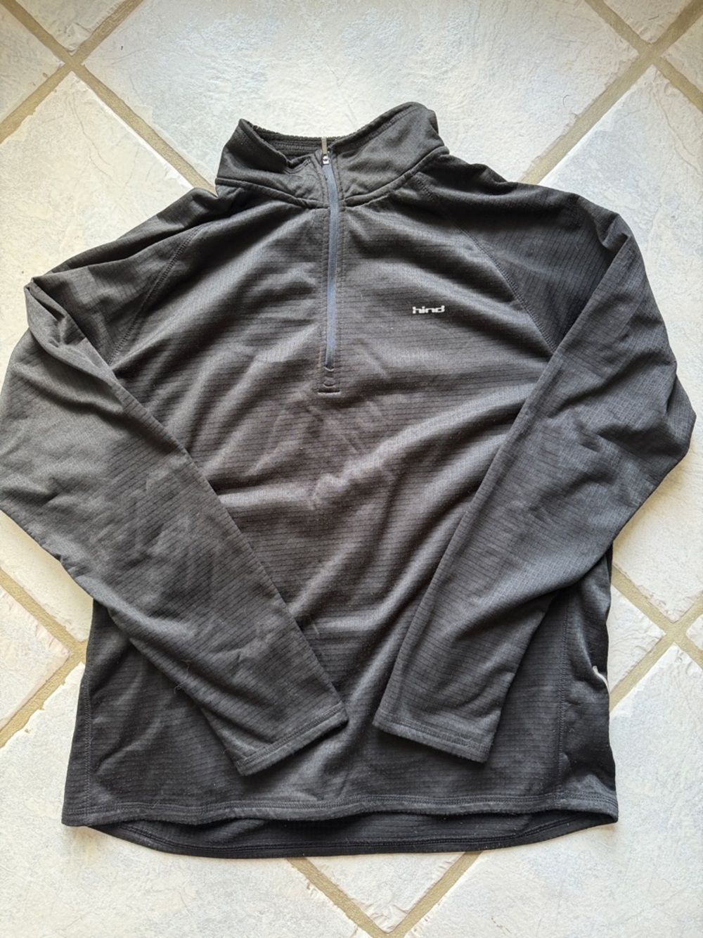 Hind Black Quarter-Zip Performance Top